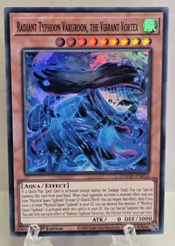 Radiant Typhoon Varuroon, The Vibrant Vortex DOOD-EN016 Super Rare Yu-Gi-Oh! TCG - Image 1