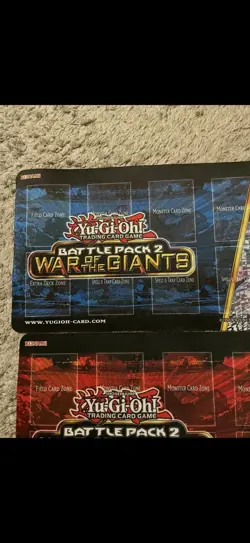 Yugioh Set of All 3 Battle Pack 2 War of the Giants Playmats!! Slifer Obelisk Ra - Image 5