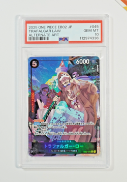 One Piece PSA 10 Trafalgar Law #EB02-045 Anime 25Th Collection 2025 Japanese - Image 1