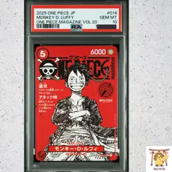 PSA 10 Monkey D Luffy ST21-014 ONE PIECE Magazine Promo 2025 Jump Japanese - Image 1