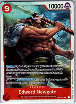 Edward.Newgate OP02-004 SR Paramount War - One Piece Card - NM - Image 1
