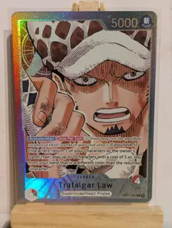 Trafalgar Law OP01-002 Alt Rare One Piece Card Game Leader - Image 1