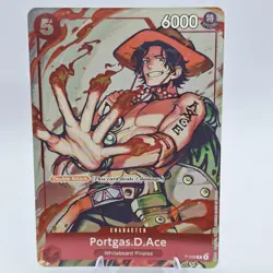 One Piece Card x2 Portgas.D.Ace P-028 Event Pack Promo! CS 2023 ENG Tournament - Image 2