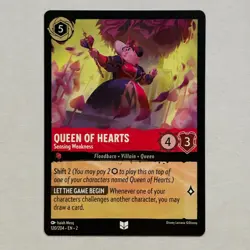 Queen of Hearts 120/204 Disney Lorcana Rise of the Floodborn Regular Uncommon NM - Image 1
