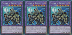 3X MP23-EN018 Master of Chaos - Prismatic Secret Rare Card 1st Edition - Image 1