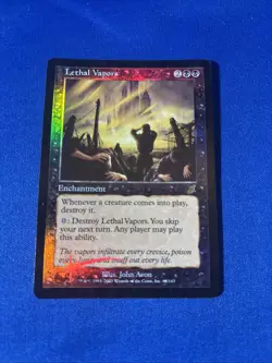 1x FOIL LETHAL VAPORS x1 Scourge MP MtG Magic fast shipping - Image 1