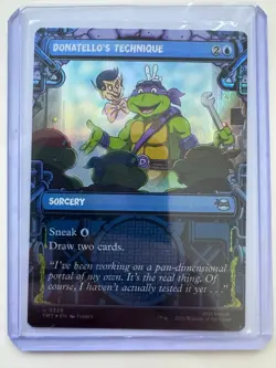 Donatello's Technique (Showcase) FOIL #0228 Teenage Mutant Ninja Turtles MTG NM - Image 1