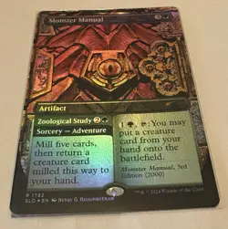 1x Monster Manual RAINBOW 🌈 FOIL Secret Lair X D&D 🌟 - Image 1