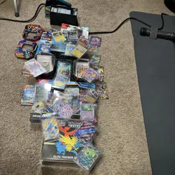 Used Pokemon Lot XSE- As Seen Cards And Box(s) Some Dents And Tears - Image 1