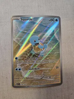 Pokemon Squirtle 170/165 Illustration Rare Holo Sv: Scarlet & Violet 151 English - Image 1