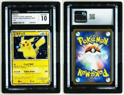 TCG 2010 Pokemon Pikachu World Promo Japanese Pikachu CGC PSA 10 GEM MINT - Image 3