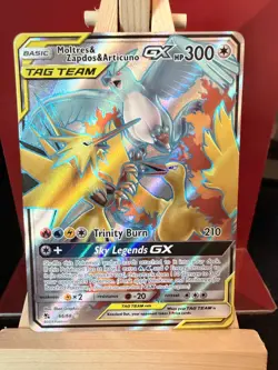 Moltres & Zapdos & Articuno GX Full Art Hidden Fates 66/68 Near Mint Pokemon - Image 1