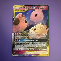 Pokemon Togepi & Cleffa & Igglybuff GX 143/236 Sm-Cosmic Eclipse Holo Ultra Rar… - Image 1