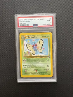 Butterfree 9/18 PSA 9 Vintage Southern Islands Pokemon TCG Mint - Image 1