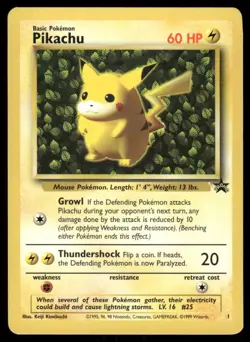 2# Pokemon Cards Pikachu 1 Wizards Black Star Promos Promo - Image 1
