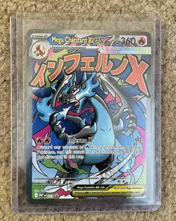 MEGA CHARIZARD X ex 023 Mega Evolutions SIR Black Star Promo Pokemon NM - Image 4