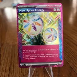 Pokemon Neo Upper Energy 162/162 SV05: Temporal Forces Holo (NM) - Image 1