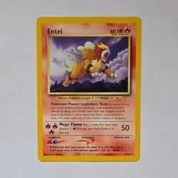 Pokemon Entei Rare Regular Unlimited 17/64 Neo Revelation Nintendo 2000 TCG - Image 1