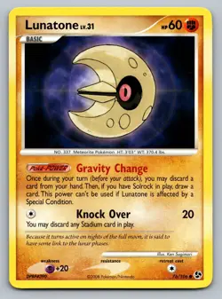 Pokemon TCG Great Encounters Lunatone 76/106 - Image 1