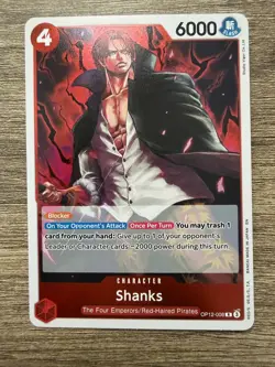 Shanks OP12-008 - One Piece TCG: Legacy of the Master - Rare Foil - English - Image 1