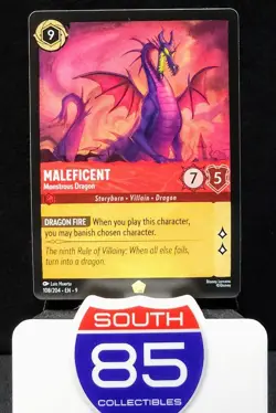 MALEFICENT - Monstrous Dragon Legendary #108/204 EN 9 Disney Lorcana FABLED 2025 - Image 1