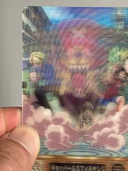 Chopper Luffy Sanji - No.55 - One Piece Gummy Plastic Vintage 3D Card Japanese - Image 5