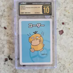Pokemon Psyduck Old Maid Playing Card 2019 CGC Pristine 10 Japanese - Image 1