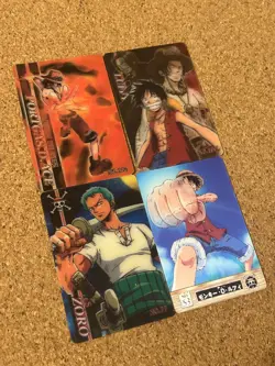 one piece card 3D anime card 2002/2003 4set - Image 2