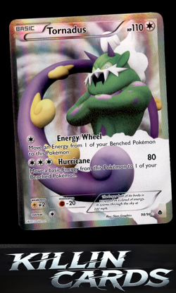 Tornadus (98 Full Art) 98/98 Pokemon Ultra Rare Emerging Powers Card LP - Image 1
