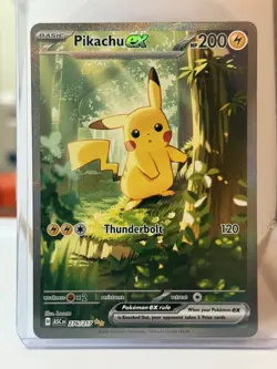 Pokemon Pikachu EX Full Art Holo Rare Card 276/217 200 HP Pokemon TCG Card Stock - Image 1