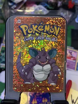 Nidoking #34 - Vintage Vending Machine Prism Sticker 2000 - Pokemon Card - Image 1