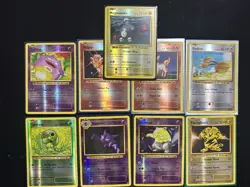 Pokemon (9) XY Evolutions Card Lot Reverse Holos Never Played Sleeved NM - Image 1