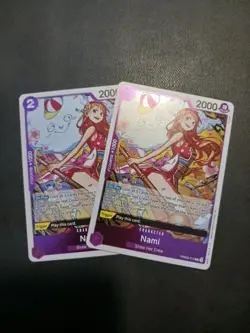 X2 One Piece Card Game TCG Nami PRB02-012 Rare M/NM Condition - Image 1