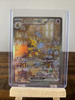 Pokemon TCG Alakazam EX 151 Holo Card Scarlet & Violet 201/165 - Image 1