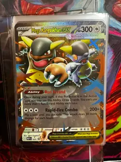 Mega Kangaskhan EX Holo Double Rare 300 HP Me01 Black Star Promo 25 Pokemon Card - Image 1