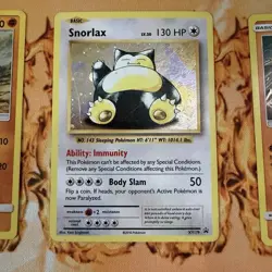 Pokemon Promos Rockruff SM06 Snorlax XY179 Terrakion SM223 (MP Holo Lot 3 cards) - Image 4