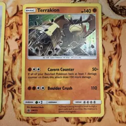 Pokemon Promos Rockruff SM06 Snorlax XY179 Terrakion SM223 (MP Holo Lot 3 cards) - Image 5