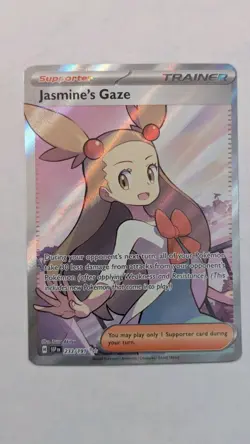 Pokemon TCG Jasmine's Gaze 233/191 2024 Surging Sparks Ultra Rare Card - Image 1