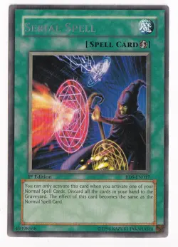RDS-EN037 Serial Spell Rare 1st Edition Yugioh Card - Image 1