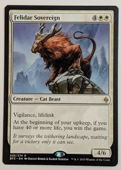 MTG Card - 1x Felidar Sovereign - Battle for Zendikar - LP - Magic The Gathering - Image 1