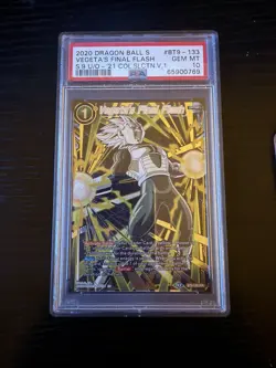 PSA 10 Vegeta's Final Flash IAR 2020 Dragon Ball Super Card Game - Image 1