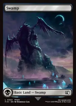 MTG Magic FIN Final Fantasy - 1x EN NM 0300 C Swamp Full Art - Image 1