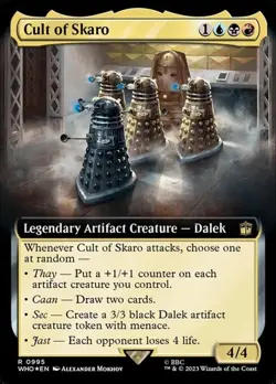 Cult of Skaro - Surge Foil Extended Art DRWHO LP MTG - Image 1