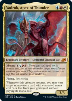 x1 Vadrok, Apex of Thunder - Foil M MTG Ikoria: Lair of Behemoths M/NM, English - Image 1