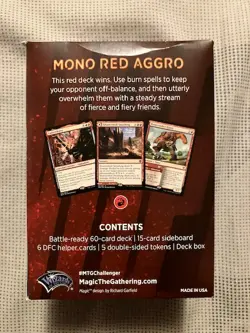 MTG Magic Mono Red Aggro Challenger Deck 2021 Brand New Factory Sealed - Image 2