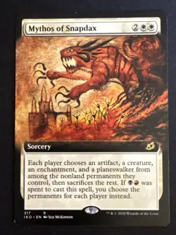 1x Mythos of Snapdax (317) Extended Art Ikoria: Lair of the Behemoths LP MTG x1 - Image 1