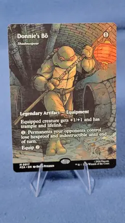 Donnie's Bo (Shadowspear) Teenage Mutant Ninja Turtles Borderless Mythic Rare NM - Image 1