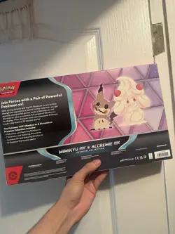 Pokemon TCG Mimikyu ex & Alcremie ex Premium Collection Booster Foil Promo Box - Image 2
