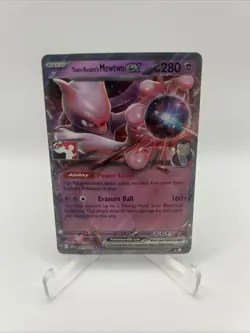 081/182 Team Rocket's Mewtwo ex Pokemon TCG Prize Pack Series 8 Stamped Destined - Image 1