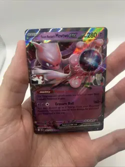 081/182 Team Rocket's Mewtwo ex Pokemon TCG Prize Pack Series 8 Stamped Destined - Image 3